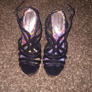 Madden Girl Black Wedges